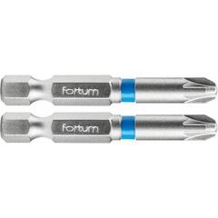 FORTUM hrot křížový pozidriv, sada 2ks, PZ 3x50mm, S2, 4741313