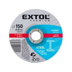 EXTOL PREMIUM kotouč brusný na ocel, O 150x6,0x22,2mm, 8808705