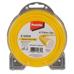 Makita E-02836 - struna nylonová Pro 3,0mm, 15m, žlutá, kulatá = old369224798
