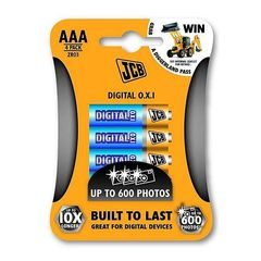 JCB OXI DIGITAL alkalická baterie LR03,(AAA) blistr 4ks