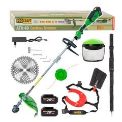 Aku křovinořez Procraft ATA-40 + dvouramenný popruh a ochranný štít | ATA-40/20SH/CH/FACE-GUARD Procraft