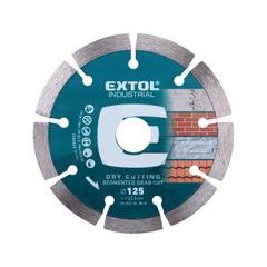 EXTOL INDUSTRIAL kotouč diamantový řezný segmentový Grab Cut, suché řezání, O 125x22,2x2mm, 8703032