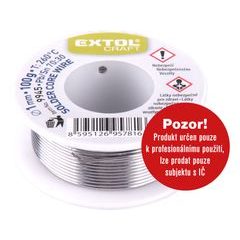 EXTOL CRAFT drát pájecí Sn30/Pb70, O 1mm, 100g, 9945