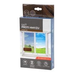 Síť proti hmyzu na suchý zip FlyScreen3 150x130cm hnědá