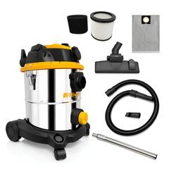 Riwall HOME ZYGA 2.0 bezsáčkový průmyslový vysavač na suché/mokré vysávání 20 l