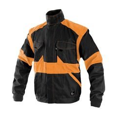 Blůza CXS LUXY EDA, pánská, černo-oranžová, vel. 62