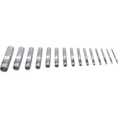 EXTOL CRAFT děrovač kůže, sada 15ks, 2-22mm, 76700