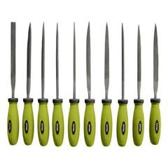 EXTOL CRAFT pilníky jehlové s plastovou rukojetí, sada 10ks, 150mm, 8801