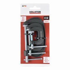 Kreator KRTH40503 Univerzální svěrka typ C 60, 90, 120mm (sada 3ks)