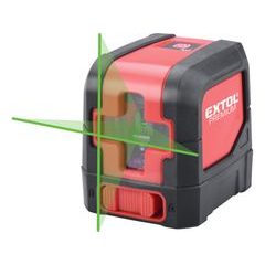 EXTOL PREMIUM laser zelený liniový, křížový samonivelační, 1H 1V, 8823306