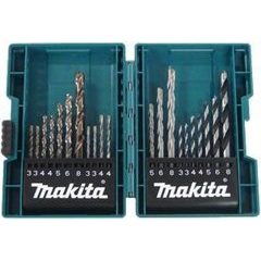 Makita B-44884 - sada vrtáků s válcovou stopkou do kovu/dřeva/zdiva 21 ks v plastové krabičce