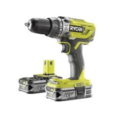 Ryobi R18PD3-225S aku 18 V vrtačka + 2x baterie 2,5 Ah + nabíječka ONE+