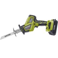 EXTOL CRAFT pila ocaska jednoruční aku, BRUSHLESS, 20V Li-ion, 2Ah, 402454
