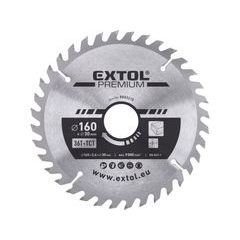 EXTOL PREMIUM kotouč pilový s SK plátky, O 160x2,6x30mm, 36T, 8803215