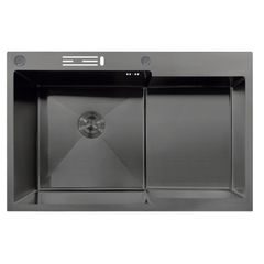 Nerezový dřez MIXXUS MH7849L-HK GRAPHITE se sifonem, grafito | MH7849L-HK GRAPHITE Mixxus