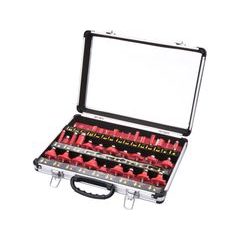 EXTOL PREMIUM frézy tvarové do dřeva s SK plátky, sada 35ks, 44040