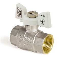 Kulový kohout motýl, bílý, KR.217.W 1/2"FF | KR.217.W 1/2"FF Procraft