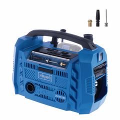 Scheppach Air Force 6 hybridní kompresor (20 V IXES aku, 12 V, 230 V)