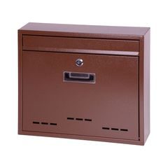 Poštovní schránka Flatblock hnědá, 31x36x9cm