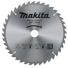 Makita D-65377 - kotouč pilový dřevo TCT 260x2.6x30mm 40Z=newD-77322