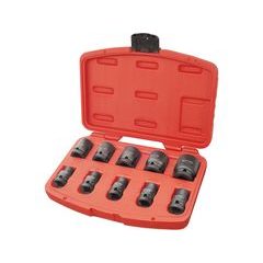 EXTOL PREMIUM hlavice nástrčné rázové 1/2', sada 10ks, 9-27mm, CrMoV, 8818131