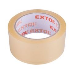 EXTOL PREMIUM páska lepicí tichá, transparentní, 48mm x 66m tl.0,046mm, PP/akryl lepidlo, 8856323