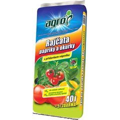AGRO Substrát pro rajčata, papriky a okurky 40 + 5 l ZDARMA