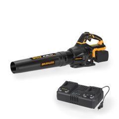 Riwall PRO RABL 3220i SET aku foukač 40 V (2 x 20 V) + 2x 4 Ah baterie + duální rychlonabíječka 4,5 A