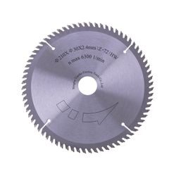 Scheppach Pilový kotouč TCT ( 210 x 30 x 2,4 mm, 72 Z ) pro PL 75