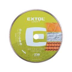 EXTOL CRAFT kotouč diamantový řezný celoobvodový - mokré řezání, O 230x22,2x2,8mm, 108835