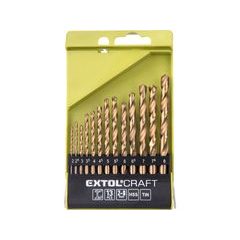 EXTOL CRAFT vrtáky do kovu, sada 13ks, O 2-8mm, po 0,5mm, HSS, 1118A
