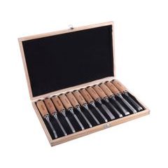 EXTOL PREMIUM dláta řezbářská, sada 12ks, délka 200mm, 8812405