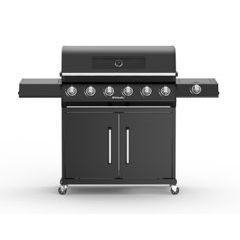 Riwall PRO RGG 61 EXL luxusní plynový gril 24 kW se šesti hořáky a bočním vařičem