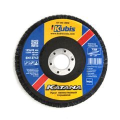 Kotouč lamenový Т29 Р120, 125*22 мм, Zirconia KATANA ocel/nerez | 07-00-3912 Kubis