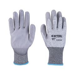 EXTOL PREMIUM rukavice s vysokou odolností proti prořezu, polomáčené v PU, velikost 11", 8856699