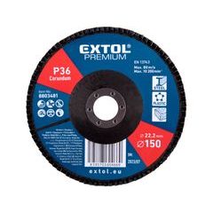 EXTOL PREMIUM kotouč lamelový šikmý korundový, O150mm, P36, 8803481