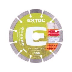 EXTOL CRAFT kotouč diamantový řezný segmentový - suché řezání, O 150x22,2x2mm, 903033