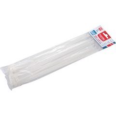 EXTOL PREMIUM pásky stahovací na kabely bílé, 300x4,8mm, 100ks, nylon PA66, 8856112
