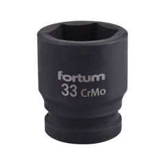 FORTUM hlavice nástrčná rázová 3/4", 33mm, L 57mm, CrMoV, 4703033