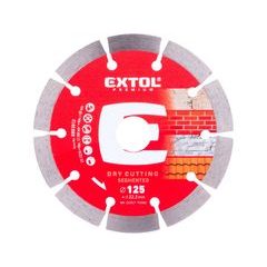 EXTOL PREMIUM kotouč diamantový řezný segmentový - suché řezání, O 125x22,2x1,8mm, 8803012