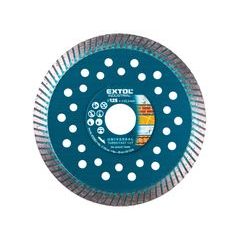 EXTOL INDUSTRIAL kotouč diamantový řezný, turbo Fast Cut, suché i mokré řezání, O 125x22,2x2mm, 8703052