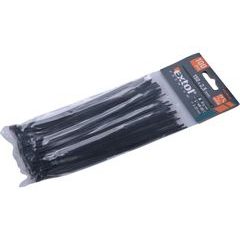 EXTOL PREMIUM pásky stahovací na kabely černé, 150x2,5mm, 100ks, nylon PA66, 8856154