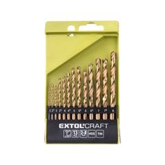 EXTOL CRAFT vrtáky do kovu, sada 13ks, O 2-8mm, po 0,5mm, HSS, 1118A