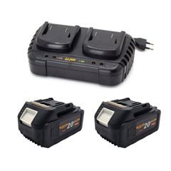 Sada dvě baterie 20V 4Ah Procraft 20/4 a nabíječka na dvě baterie 20/2 | S20-4/20-2 Procraft