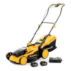 Riwall PRO RALM 4020i SET akumulátorová sekačka 2 x 20 V + 2x 4 Ah baterie + duální rychlonabíječka 4,5 A