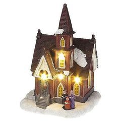Dekorace Xecco 6204, Kostel, LED, Xmas