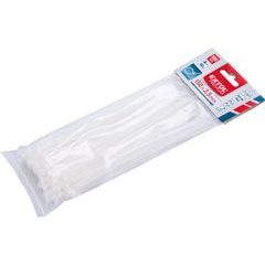 EXTOL PREMIUM pásky stahovací na kabely bílé, 150x2,5mm, 100ks, nylon PA66, 8856104