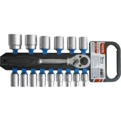 EXTOL PREMIUM hlavice nástrčné, sada 16ks, 1/2", CrV, 6529