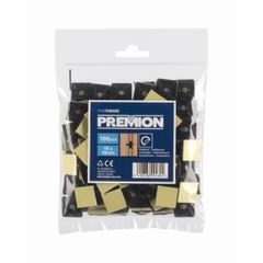 Premion PREP00026 Kabelová příchytka samolepící černá 19 x 19mm 100ks