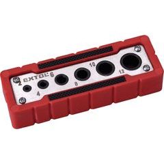 EXTOL PREMIUM vrtací vodící šablona, O 2-4-6-8-10-12mm, 8801920